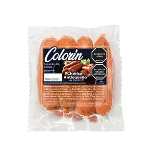 Chorizo Antioqueño 500gr Mac Pollo Colorin
