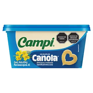 Margarina Campi Con Aceite De Canola 454g