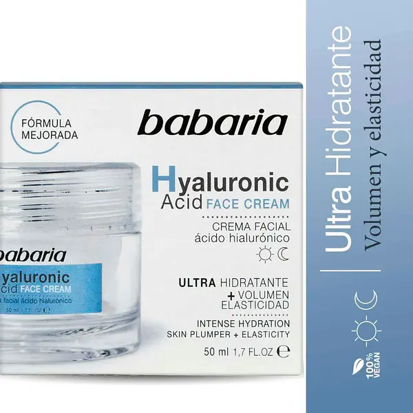 Crema Facial Babaria Acid Hyaluronic 50ml