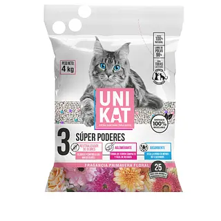 Arena Para Gatos Uni Kat Primavera Floral 4k