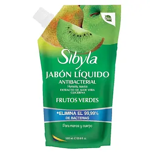Jabon Liquido Sibyla Frutos Verdes Doypack 1000ml