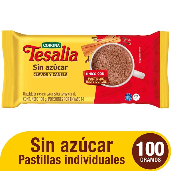 Chocolate Tesalia Clavo Y Canela 100g