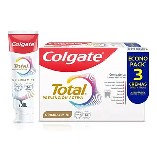 Crema Dental Colgate Total Clean Original Tripack 75ml