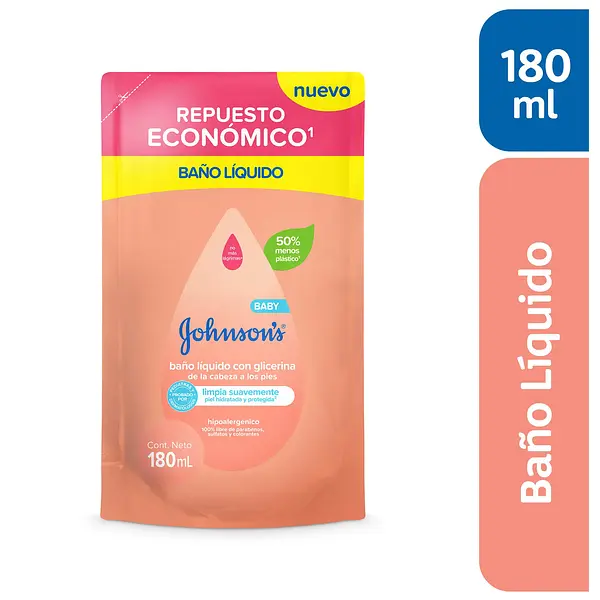 Baño Liquido Johnson Cabeza A Pie Doypack 180ml
