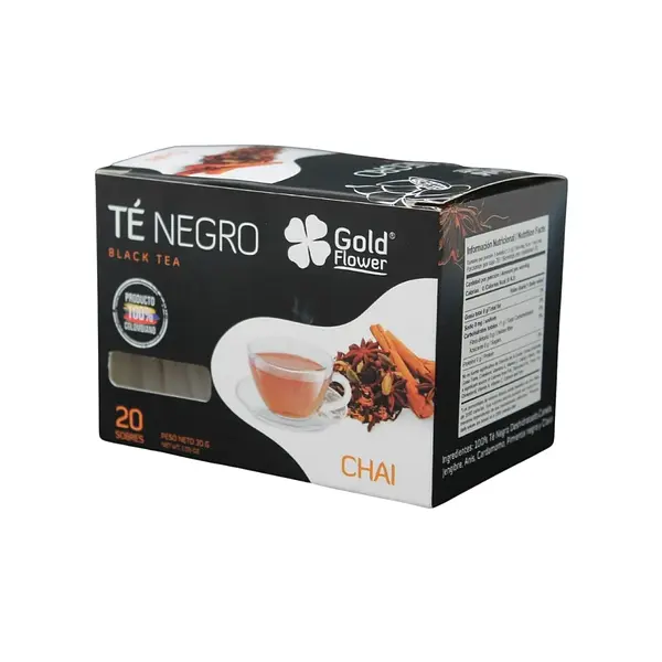 Te Negro Gold Flower Chai 20 Und