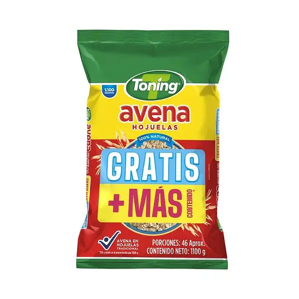 Toning Hojuelas Pague 1.000gr Lleve 1.100gr