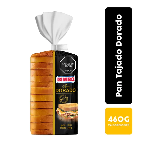 Pan Bimbo Dorado Tajado 460g