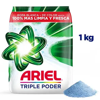 Detergente Ariel Triple Poder 1000gr