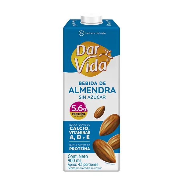 Bebida De Almendras Dar Vida Sin Azucar 900ml
