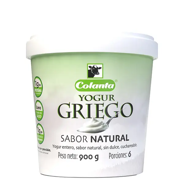 Yogurt Griego Colanta Natural 900g
