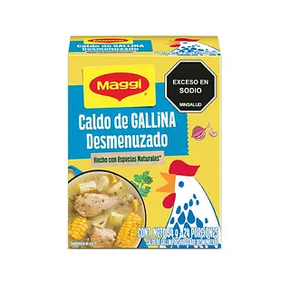 Caldo Maggi Gallina Desmenuzado 6 Porciones