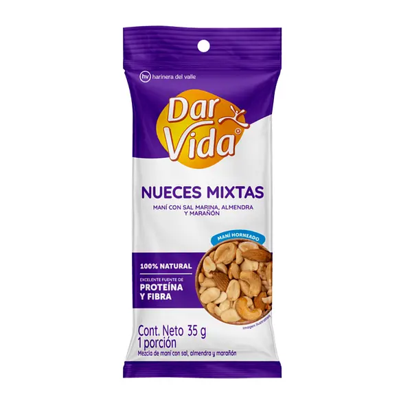 Nueces Mixtas Secos Dar Vida 35g